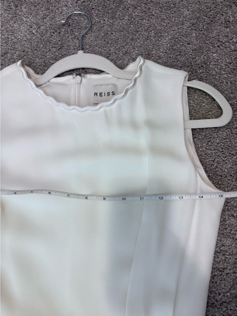 NWT Reiss Rodia Off White Novelty Neckline Women’s 0 Bridal Cocktail Event - Picture 12 of 16